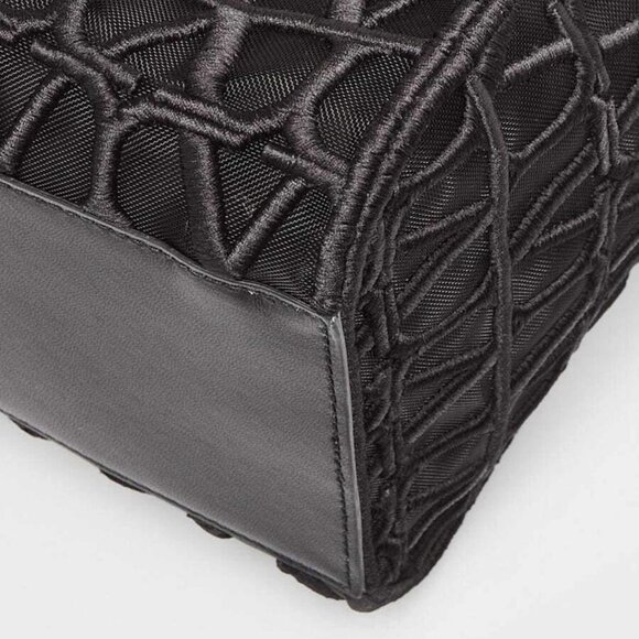 Valentino Black Mesh Fabric Le Troisieme Tote Bag - Picture 4 of 10